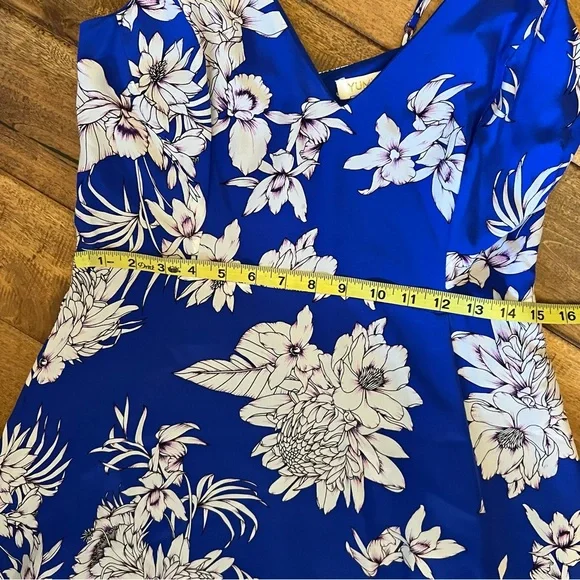 Yumi Kim blue silk maxi dress size large - Picture 4 of 10